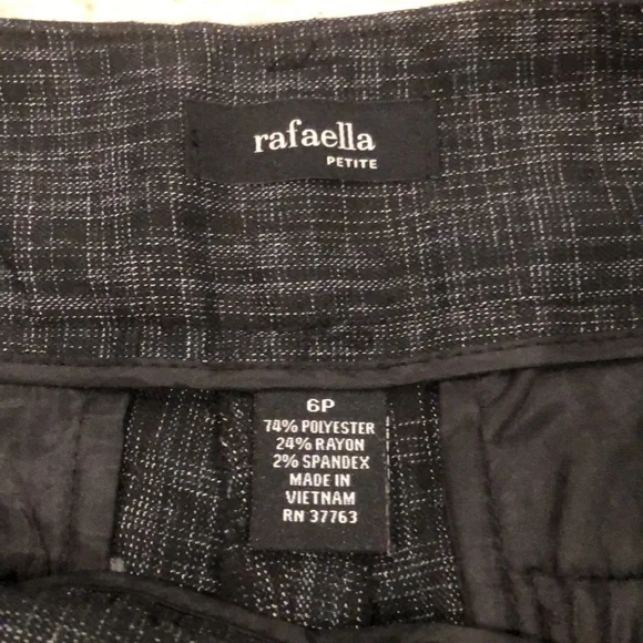 Rafaella Petite Dark Grey Pants - Picture 3 of 4